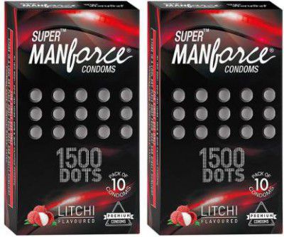 MANFORCE LITCHI Condom (Set of 10, 20 Sheets)