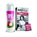 [Mrp Error] Manforce Sunny Edition Condoms for Men - 10 Count With Manforce Epic Aloe-Vera and Litchi Flavoured Lube, 60ml...