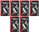 Manforce Xotic Strawberry Flavoured Extra Dotted Condoms for Men | Extra Dotted for Her Extra Stimulation| Lubricated Latex Condoms | 10 pcs x Pack of 6...