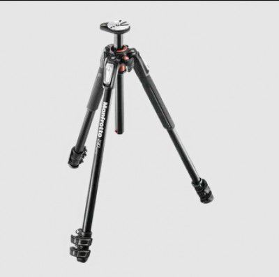 Manfrotto 190 160cm Adjustable Tripod for Camera (90 Degree Rotation, Black)