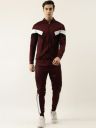Maniac Men Maroon Colourblocked TrackSuit...