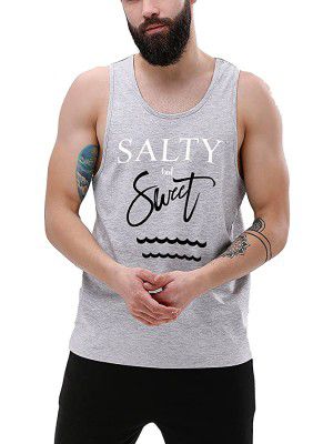 Maniac Mens Printed Cotton Vest