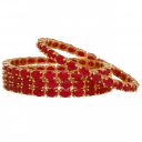 Manikya American Diamond Traditional Gold Plated Bangles Kada Sets For Women and Girls....