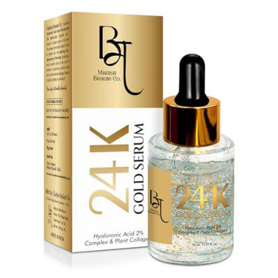 Manisa Beaute 2% Hyaluronic Acid Face Serum For intense Hydration, Glowing Skin | Specially for Dry Skin both for Men & Women(30ml)