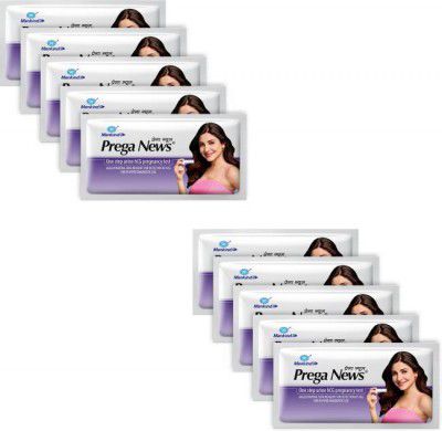 MANKIND Prega news one step urine HCG Pregnancy Test Kit  (10 Tests)
