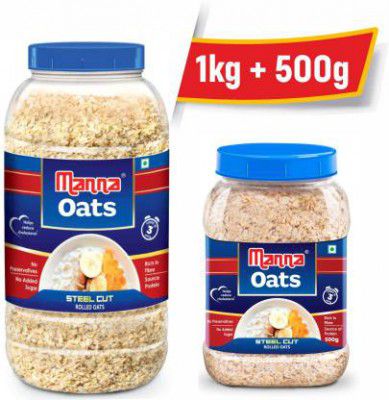 Manna Oats - 1.5kg (1kg x 1 Jar and 0.5kg x 1 Jar)