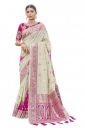 MANOHARI adorable woven pattern Banarasi Silk saree for women with Blouse Piece...