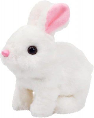 MANRUK Hopping Walking Bunny Toy with Sounds, Jumping Rabbit Wiggling Ears