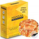 MANSAA 238 inch Yellow Rice Lights (Pack of 1)...