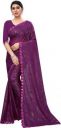 Mansvi Fashion Printed Bollywood Silk Blend Saree (Purple)...