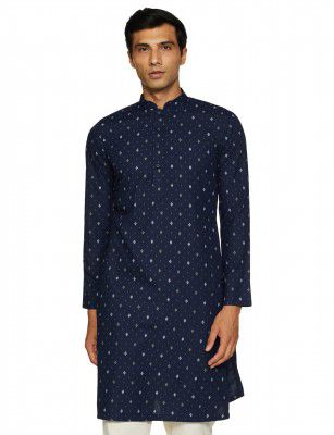 Manthan Blended Viscose Printed Kurta for Men
