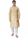 Manthan Men's Art Silk Solid Kurta...