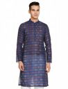 Manthan Men's Mandarin Collar Full Sleeves Ethnic Knee Length Kurta...
