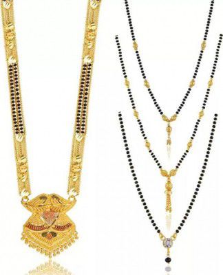 Mantra orna  Alloy Gold-plated Jewel Set Brass Mangalsutra