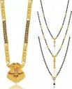 Mantra orna  Alloy Gold-plated Jewel Set Brass Mangalsutra...