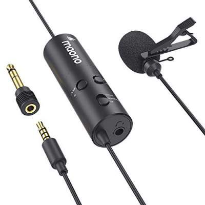 Maono AU-103 Mobile Collar Mic with Noise Cancellation for YouTube Recording