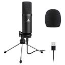 Maono AU-A04TR USB Condenser Cardioid Microphone Kit with Tripod for Podcast, PC, Gaming, Recording, YouTube, Vlogging...