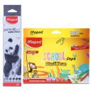 Maped Colouring Kit- 2Pack|6 Shading Pencils & 15 Plastic Crayons...