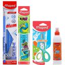 Maped Craft Kit for Kids|Pencil, Twist & Flex Ruler, Kidi cut Scissor,White Glue- A complete Craft Supply|Wooden Pencils|Shock proof Scissor|Ideal for young kids learning|Safe & Non-toxic For Children...