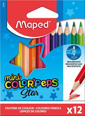 Maped Mini Color Peps Wax Crayons, Multi-coloured