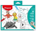 MAPED Mini Games to Color, Cardboard Sleeve, 20 Sheets, Multicolor (831216)...