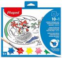 Maped Paint All in OneX10 and 1 Brush Cardboard Sleeve...