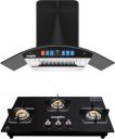 Maplin Combo of 3 Burner BLDC Kitchen Chimney (90cm) Black 1400 CMH Chimney...