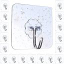 Mapperz Pack of 10Pcs Self Adhesive Wall Hooks ...