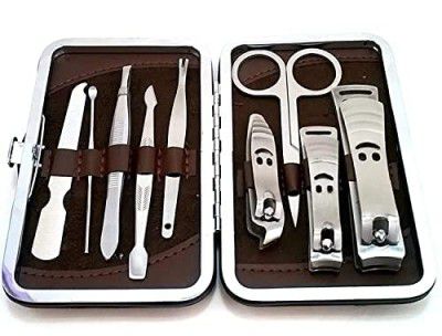 MAPPERZ Professional Manicure Kit/Stainless Steel Grooming Set With Leather Case (18 in 1)