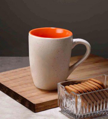 Marble 300 Ml White Ceramic Coffee Mug