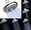 Marcoware ABS Overhead 5 Inches Spa grade shower head (WITHOUT ARM), Multi-6 Mode with Mist, Massage, Rain, Chrome, Polished Finish...