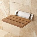 Marcoware Multi-Purpose Foldable Wall Mounted Shower/Steam Room/Shoe Wearing Chair Bench Burmese Teak...