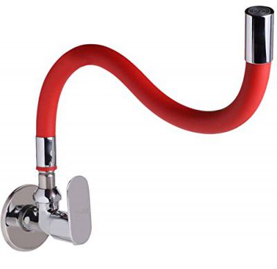 MARCOWARE Stainless Steel Kitchen Sink Tap with Ultra Flexible Spout, Wall Mount, Chrome, Polished Finish