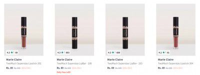 Marie Claire Lipstick Upto 80% Off