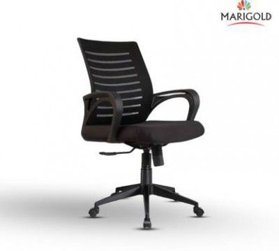 Marigold Orbit Mid-Back Office Chair with High-Quality Material Mesh, Fabric Office Executive Chair  (Black, DIY(Do-It-Yourself))