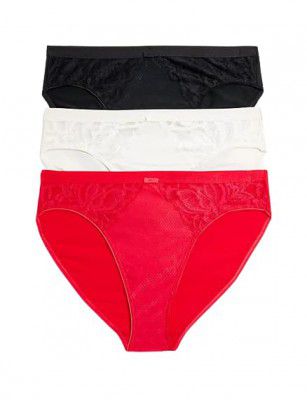 Marks & Spencer 3pk Wildblooms High Leg Knickers