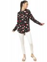 Marks & Spencer Womens Floral Viscose Mandarin Collar Regular Fit Shirt...