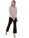 Marks & Spencer Womens Polka Dot Linen Blend Collared Neck Regular Fit Shirt...