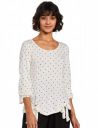 Marks & Spencer Womens Polka Dot Viscose Keyhole Neck Regular Fit Top...