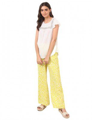 Marks & Spencer Womens Printed High Rise Regular Fit Trouser