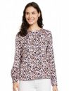 Marks & Spencer Womens Printed Polyester Round Neck Regular Fit Long Sleeve Top...