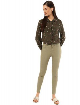 Marks & Spencer Women's Regular Jeans (60566989005_Faded Khaki