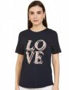 Marks & Spencer Womens Slogan Printed Cotton Blend Crew Neck Regular Fit T Shirt...