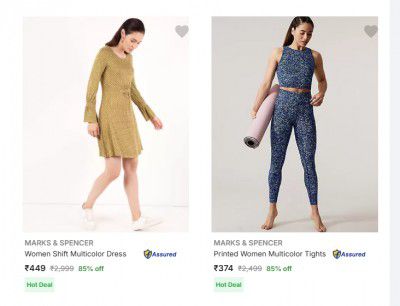 Loot | MARKS & SPENCER Clothing at FLAT 80% OFF