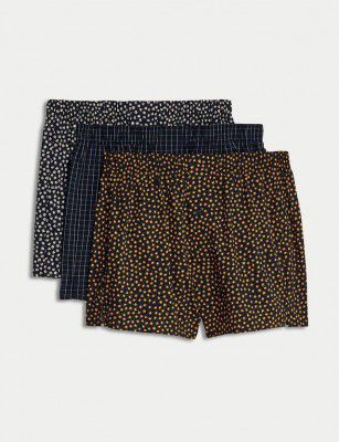MARKS & SPENCER  Pack of 3 Printed Men Boxer