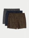 MARKS & SPENCER  Pack of 3 Printed Men Boxer...