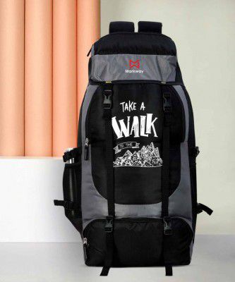 markway for men travel tourist bag backpack for hiking trekking camping Rucksack - 70 L (Grey)