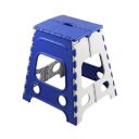 MARKWELL 18 Inches Plastic Super Strong Adjustable Portable Folding Step Stool for Adults and Kids, Kitchen Stepping Stools - Made in India (Blue - White)...