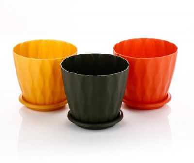 MARKWELL Flower Pots for Home Decoration, Set of 5(Multi-Colour)