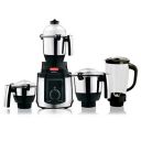 Marlex Royal Touch Mixer Grinder 1.2 HP with 3 Multipurpose Stainless Steel Jar + Juicer Jar Black + | (Liquidizing, Wet Grinding and Chutney Jar), Stainless Steel blades, 5 Year Motor Warranty...